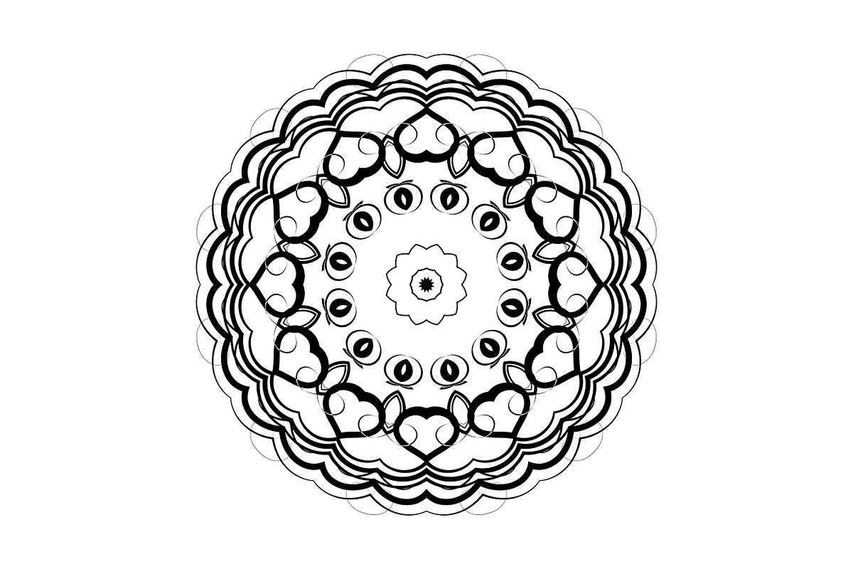 Elegant Mandala Line Art Collection, a Decorative Illustration by NJ Himel (Photo 62 of 101)