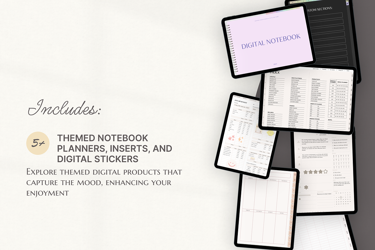 Bundle Updated Digital Planners, a Templates & Theme by Digital_Mind (Photo 5 of 10)