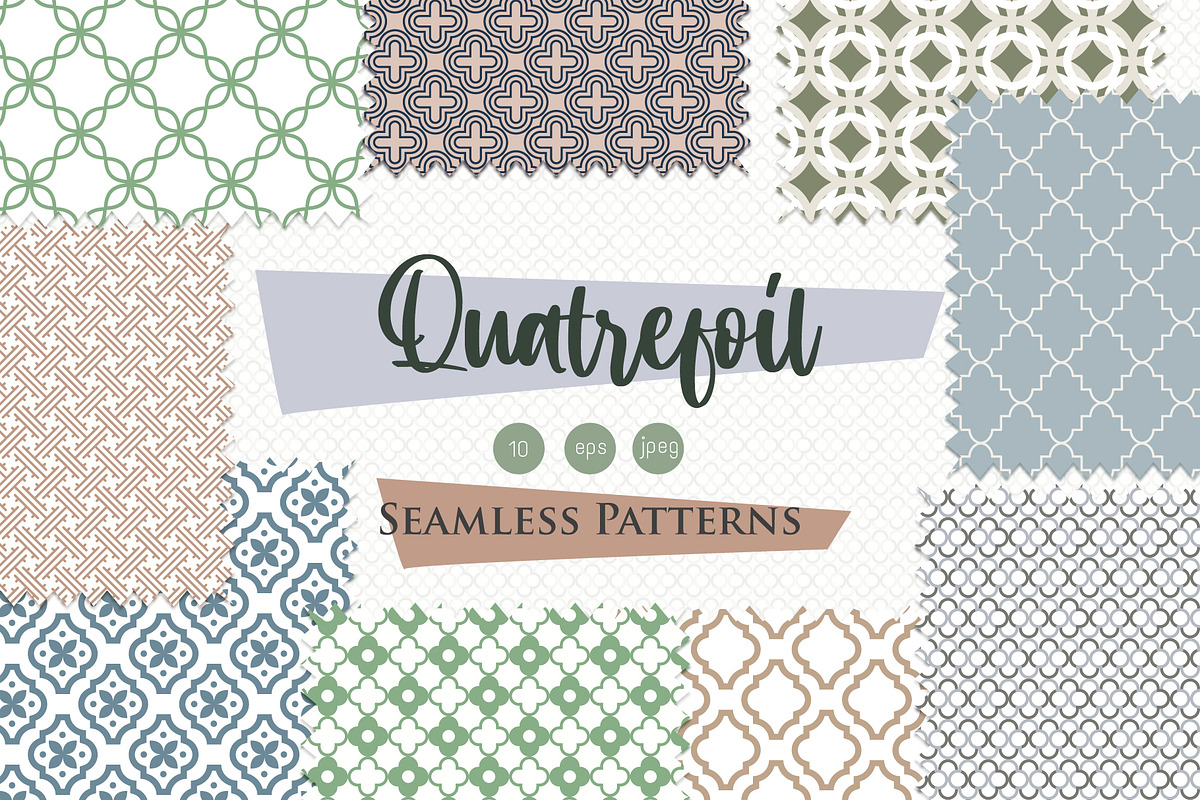 Quatrefoil - Patterns Collection, a Pattern Graphic by InaCorart (Photo 1 of 4)