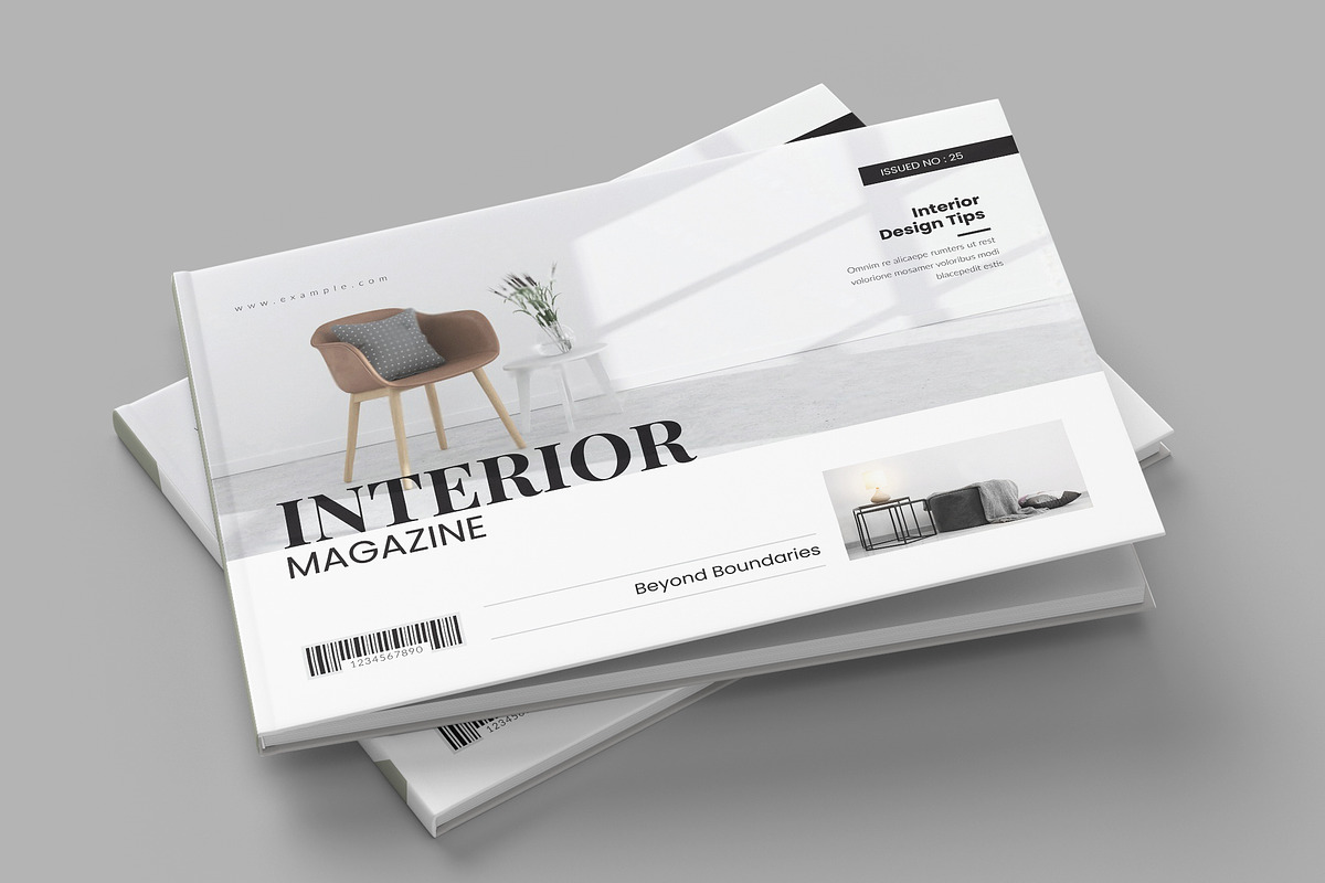 Interior Design Magazine Landscape, a Magazine Template by NorthPeak (Photo 8 of 10)