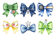 Watercolor Back to School Bow Clipar, an Illustration by Daily.Designs (Thumbnail 2 of 5)