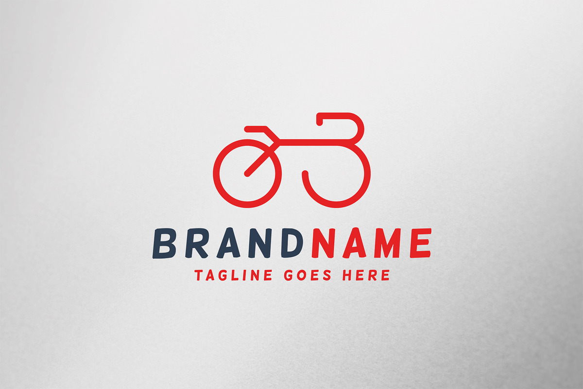 Bike B Letter Logo Template, a Branding & Logo Template by C_Monica (Photo 1 of 3)