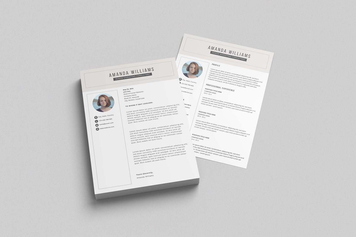 CV Resume Design, a Resume Template by Graphic Template (Photo 3 of 4)