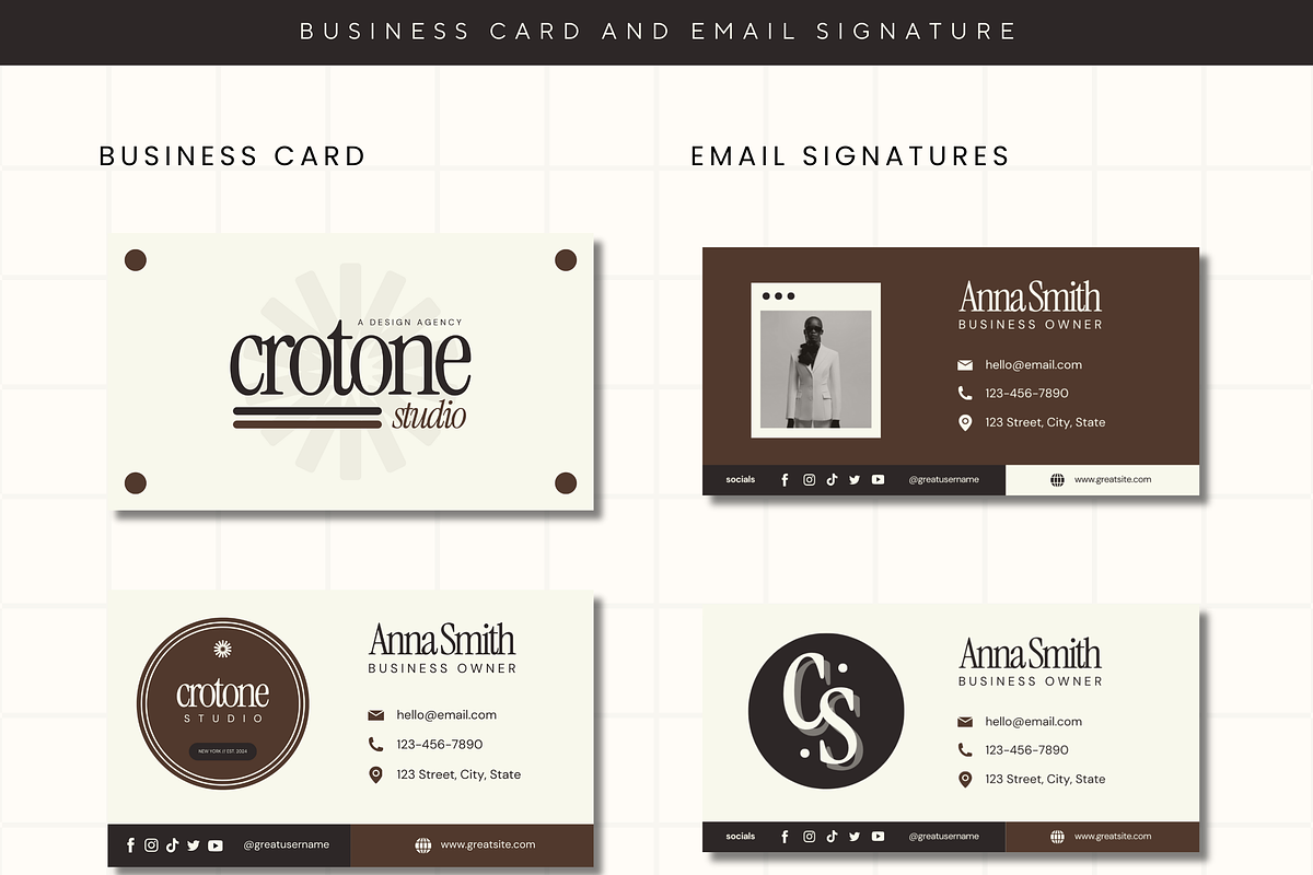 Canva Modern Branding Kit Template, a Branding & Logo Template by Branding Babe Co. (Photo 4 of 9)