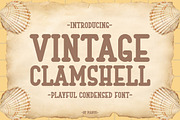 Vintage Clamshell - Playful Font, a Sans Serif Font by Pian45 Studio (Thumbnail 1 of 6)