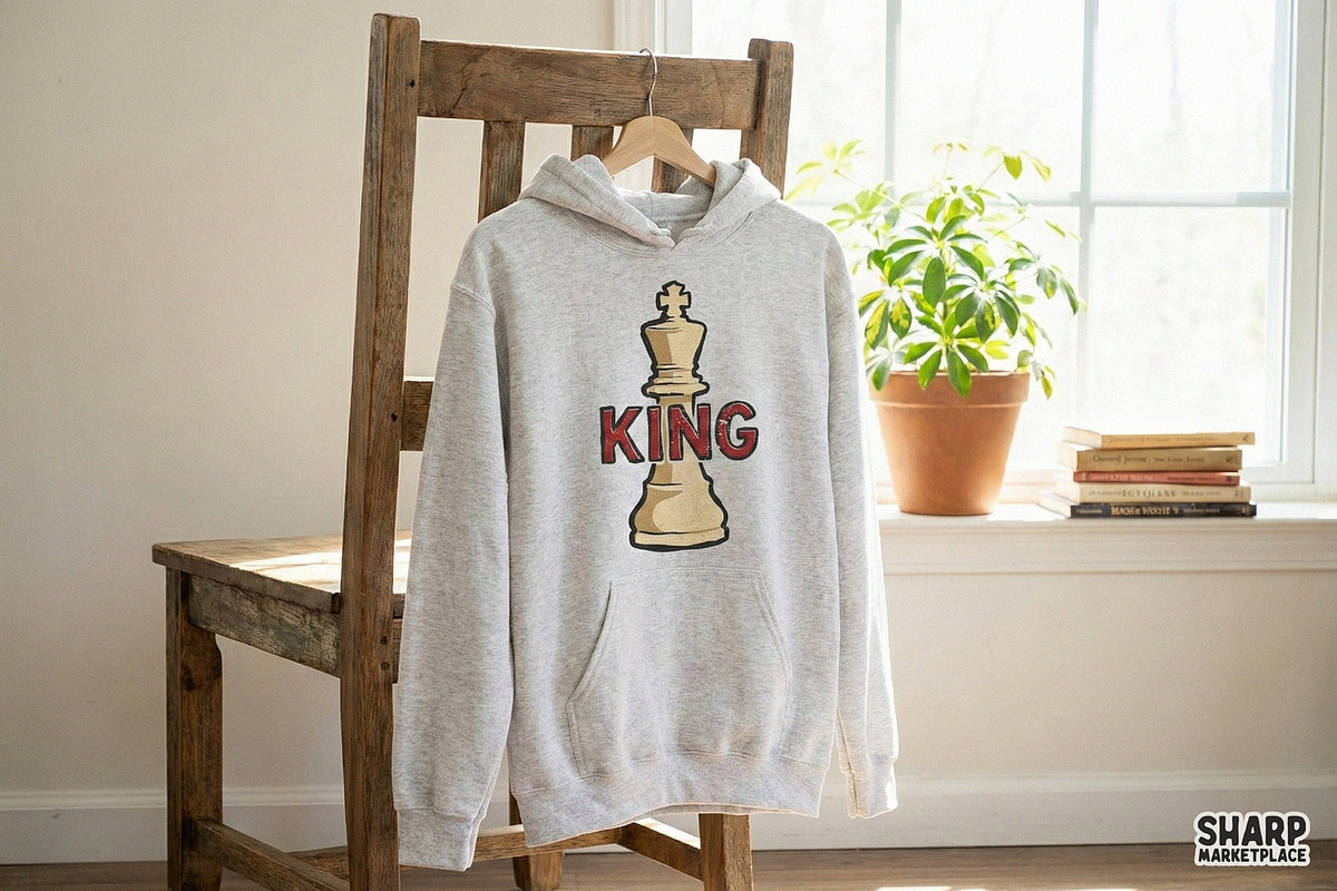 King PNG, Chess King T-Shirt, an Illustration by SharpMarketplace (Photo 3 of 4)