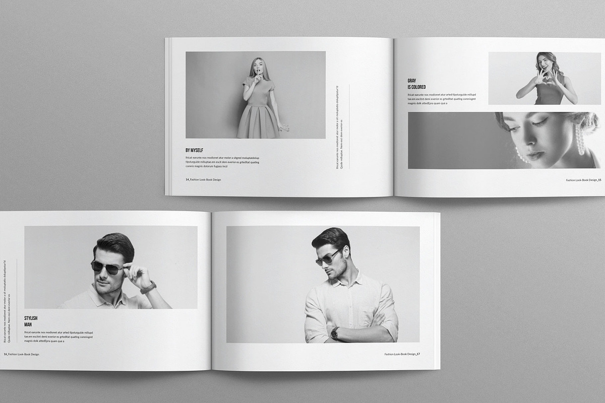 Fashion Lookbook Template Landscape preview 6