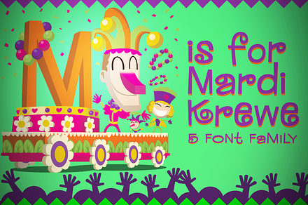 MardiKrewe Family, a Font by Pink Broccoli