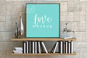Square White Frame Mockup, Poster, a Print Template by Milan Mockup (Thumbnail 1 of 4)