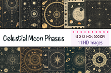 Celestial Moon Phases by  in Graphics