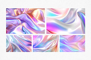Pastel Hologram Textures Background, a Background Graphic by MergeIdea (Thumbnail 2 of 3)