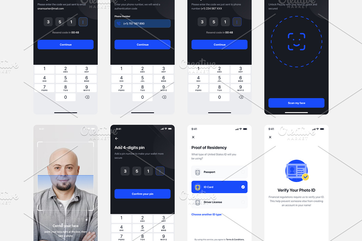 Bankgo - E-Wallet App UI Kit, an App Template by DesignsLab (Photo 4 of 11)