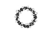 Botanical Floral Wreath SVG Bundle, an Illustration by Designs_River (Thumbnail 30 of 31)