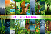 Forest Landscape, a Decorative Illustration by Digital Studio (Thumbnail 1 of 10)