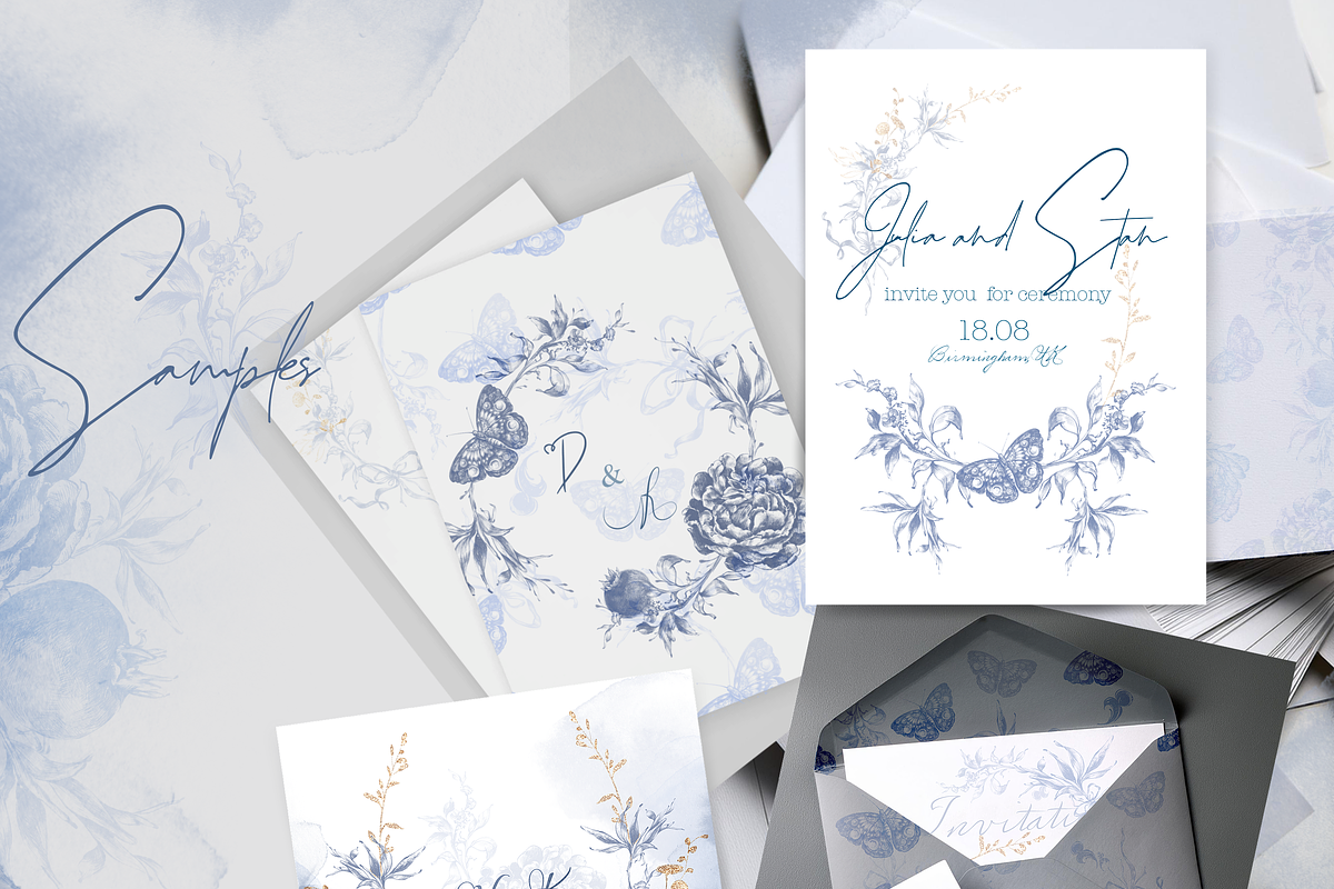 Flowers victorian baroque bundle, a Decorative Illustration by Edith’s World (Photo 4 of 9)