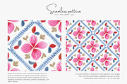 floral tile seamless pattern, a Pattern Graphic by Pink Studio Art (Thumbnail 2 of 5)