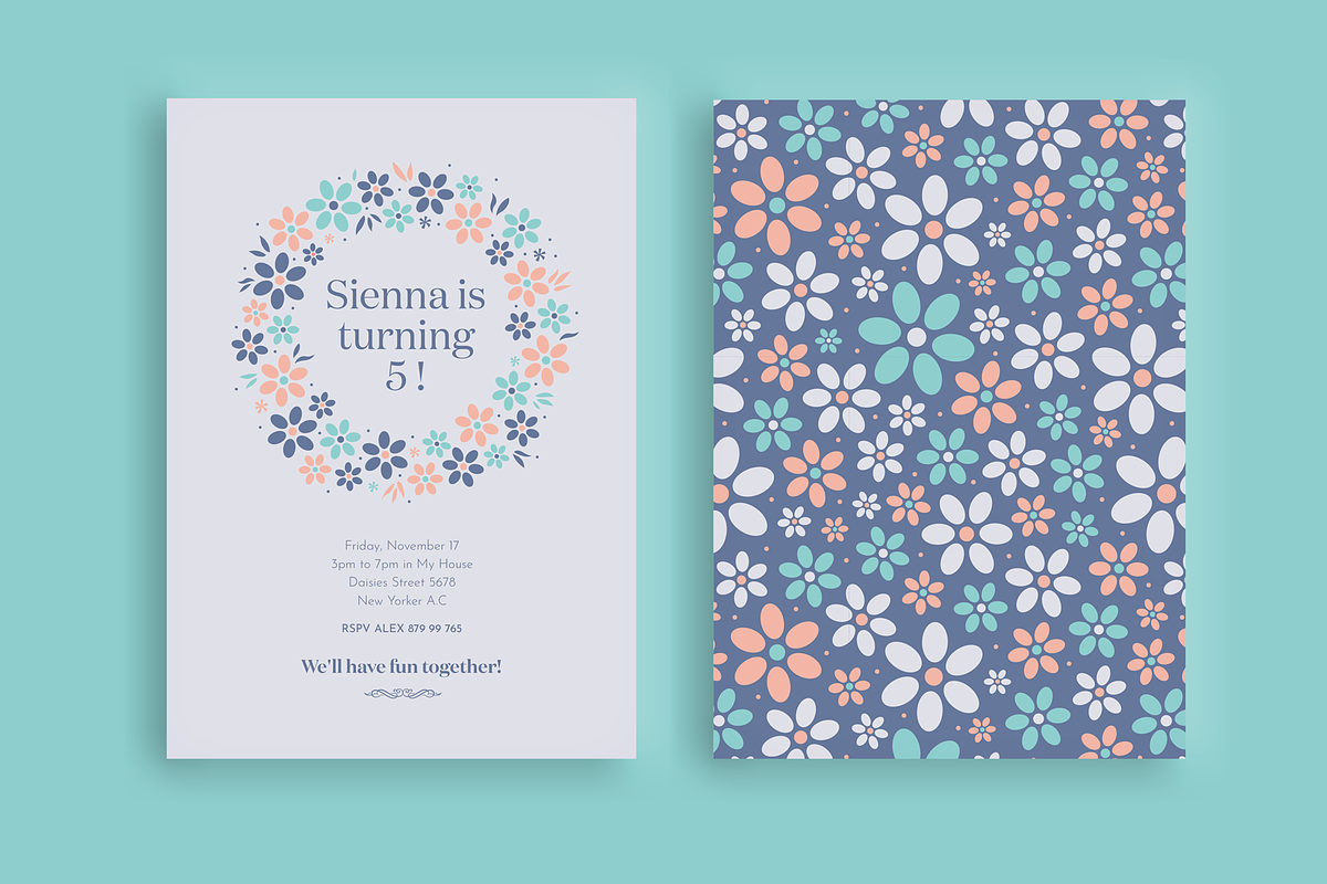 Flower Fever | Birthday Invitation, an Invitation Template by Mercato del Sole (Photo 2 of 3)