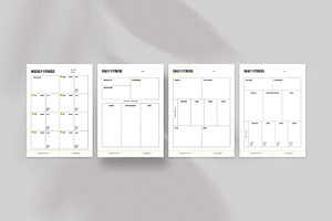 MAX Editable Fitness Planners