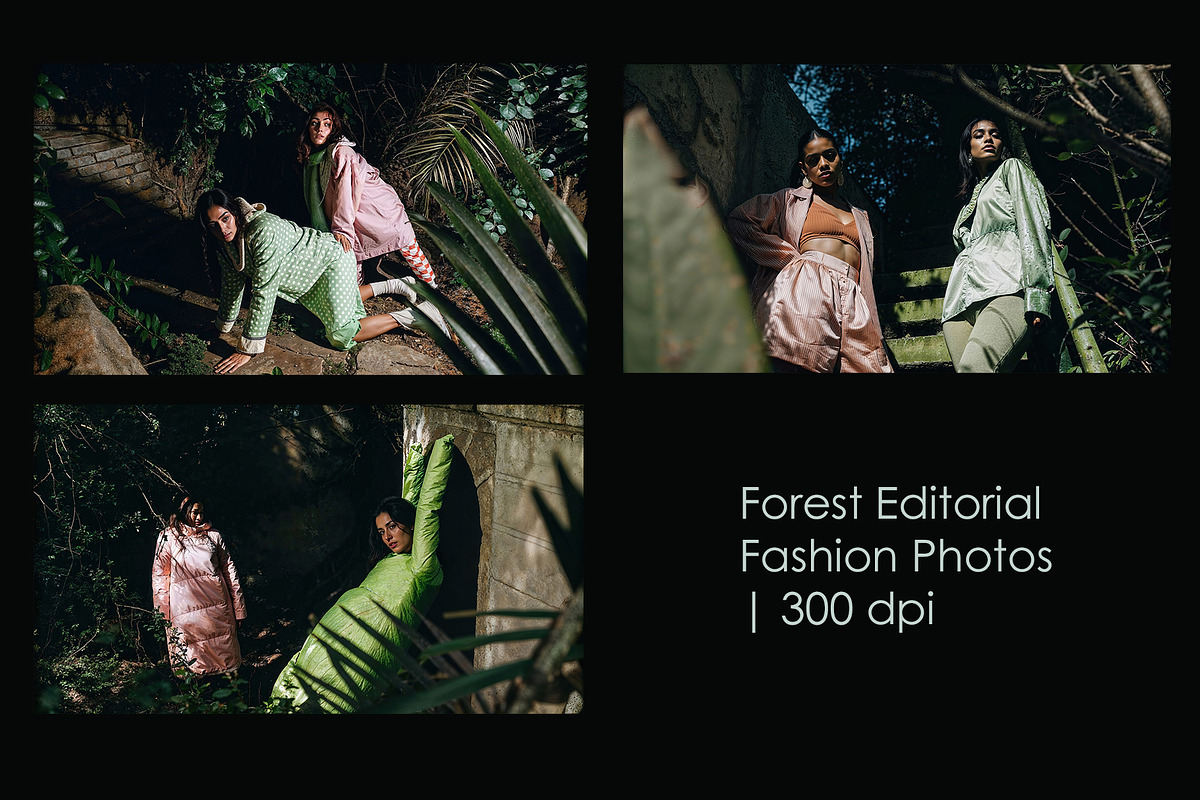 Forest Editorial Fashion Photos, a Person Illustration by StockVerse Creative (Photo 1 of 4)