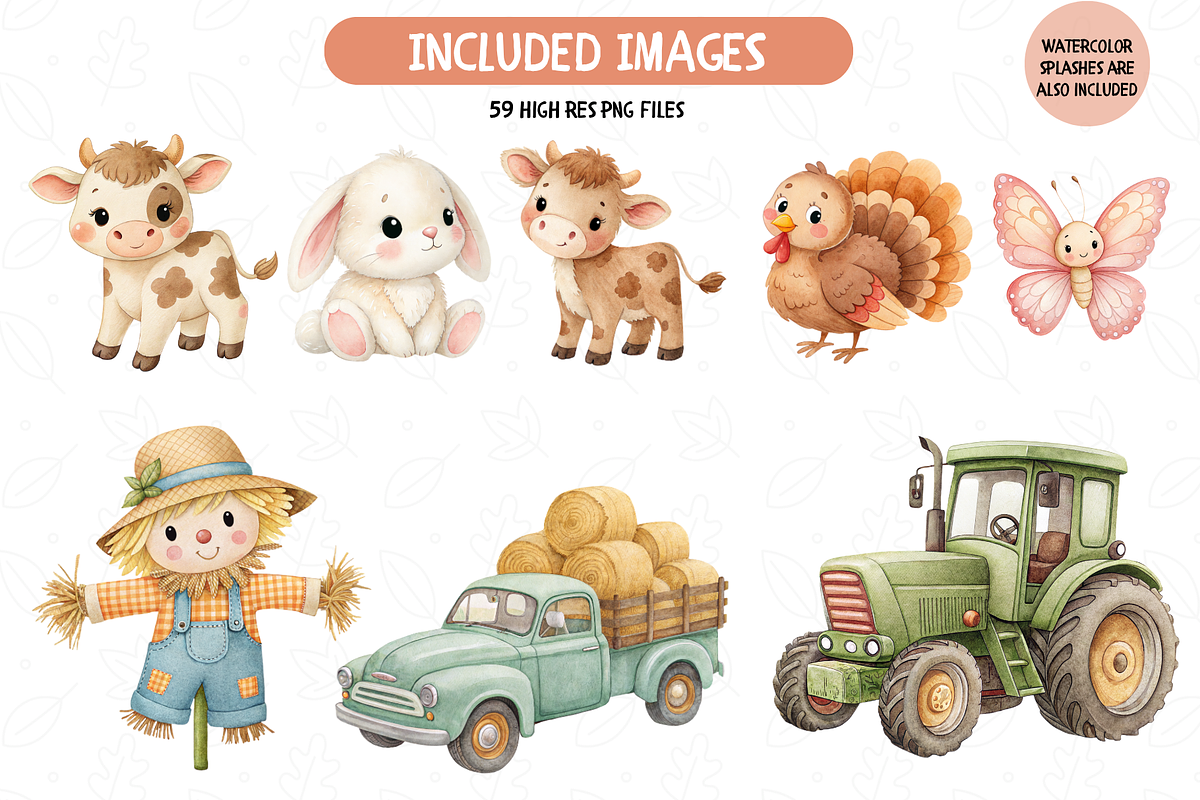 Watercolor Village Gardening Clipart, an Object Illustration by TatiMockup (Photo 4 of 7)