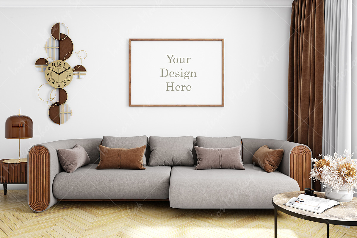 Frame Mockup Living Room - 1180, a Print Template by Mockup Shop (Photo 1 of 3)