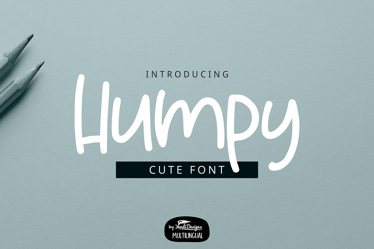 Humpy Font, a Sans Serif Font by YandiDesigns (Photo 1 of 4)