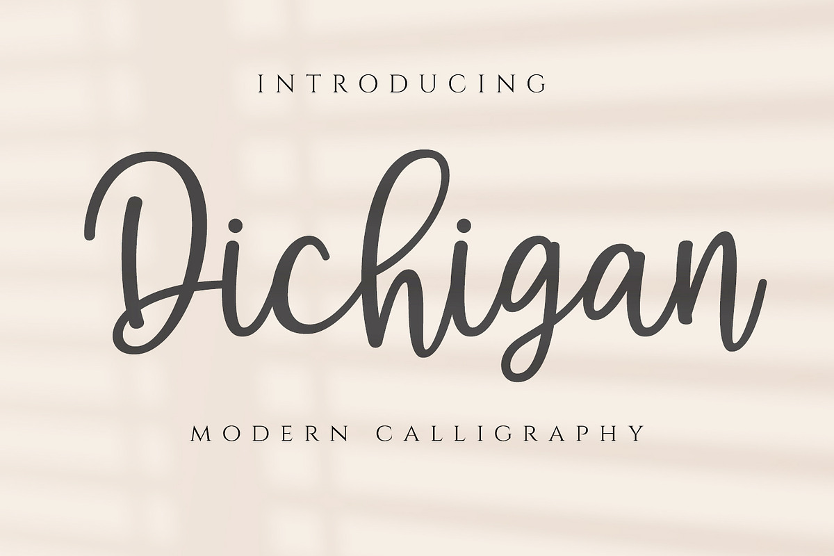 Dichigan - Modern Calligraphy Script