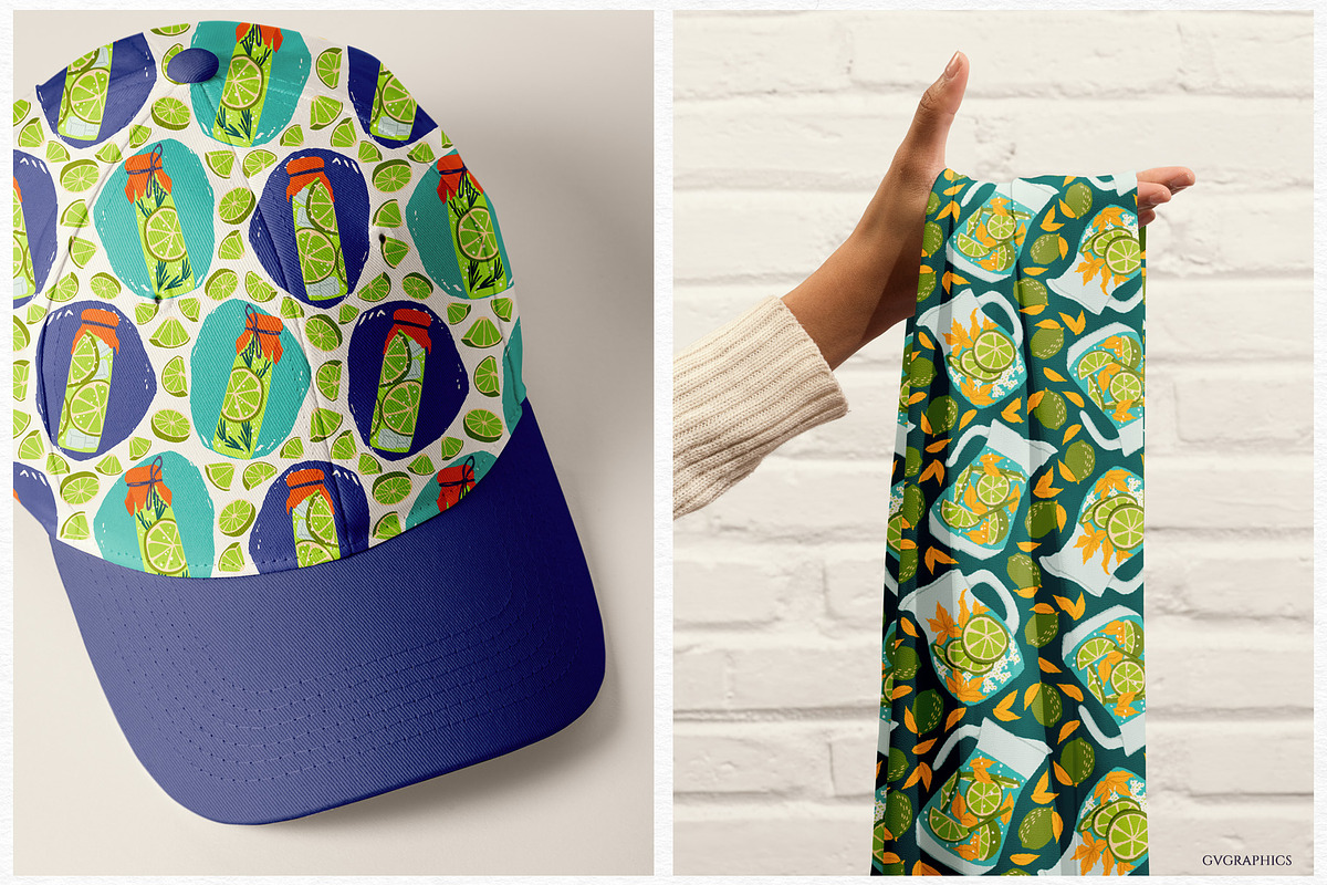Limes and Lemons Patterns, a Pattern Graphic by GVGraphics (Photo 17 of 18)