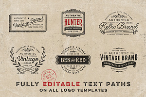 VINTAGE LOGO TEMPLATES Vol. 2