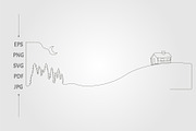 Cottage continues line art, a Background Graphic by lawoel (Thumbnail 2 of 3)
