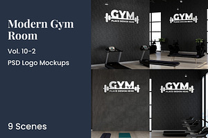 Modern Fitness Logo Mockup