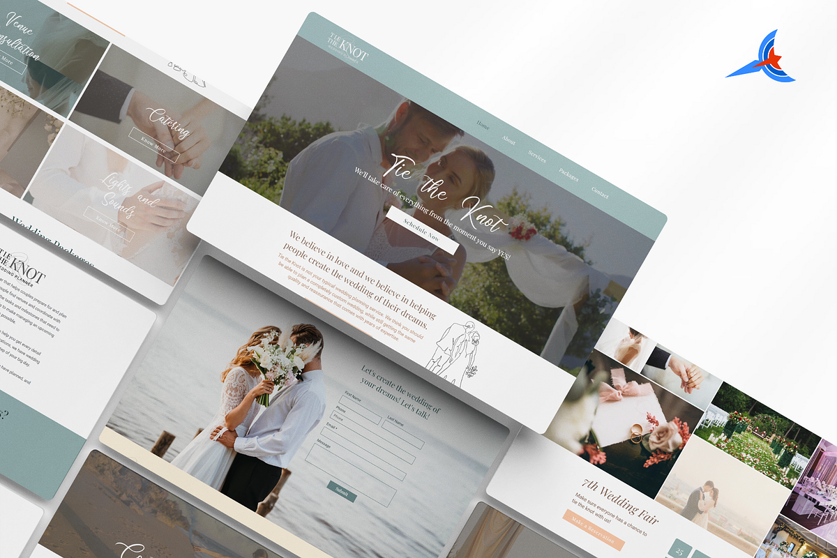 Wedding Website Template for Wix, a Landing Page Template by Parrot Designs (Photo 2 of 4)