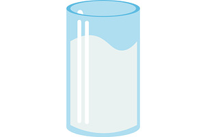 milk vector milkshake icon isolated, a Food Illustration by vectorpointstudio