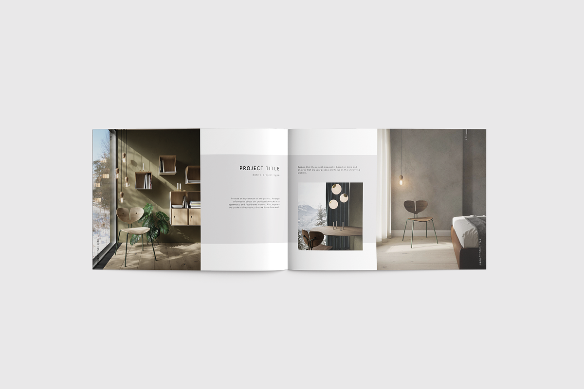 Interior Design Portfolio Template, a Presentation Template by ...