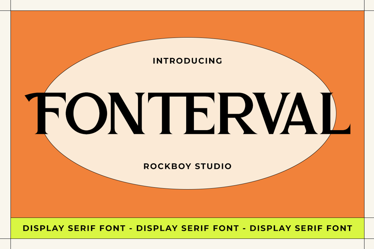 Fonterval - Display Serif Font, a Serif Font by RockboyStd (Photo 1 of 12)