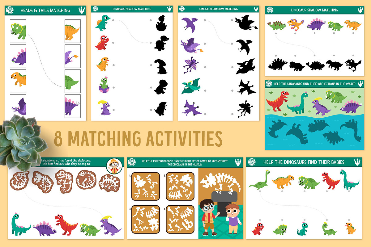 Dinosaur games and activities, an Education Illustration by Lexi Claus (Photo 4 of 15)
