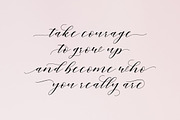 Mahogany Script, a Script Font by Areatype (Thumbnail 3 of 8)