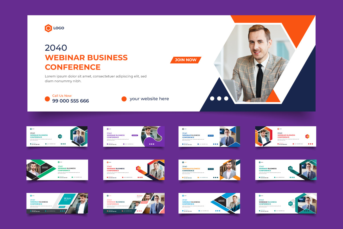 Conference Social Media Cover, a Social Media Template by Limino™ Studio (Photo 2 of 3)
