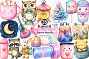 Kawaii Camping Clipart Bundle, an Illustration by Canvas Craft (Thumbnail 1 of 7)