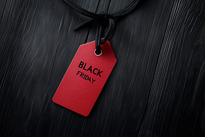 Paper sale tag with words Black Friday, a Photo by AlyaAnd