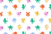 Geometric shapes set + backgrounds, an Object Illustration by PaperTrident (Thumbnail 6 of 6)