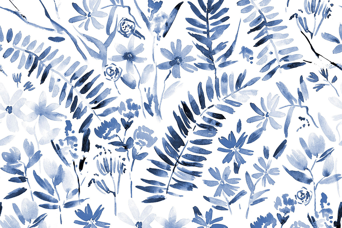 Italian riviera - floral seamless, a Pattern Graphic by Katerina Tova (Photo 12 of 14)