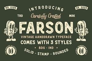 Farson - Vintage Typeface