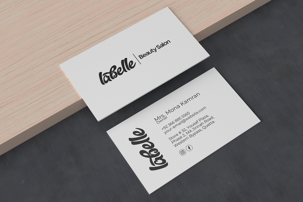Salon Owner Business Card Template, a Business Card Template by Studio3 Stock (Photo 3 of 4)