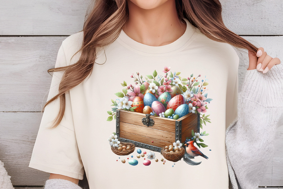 Wooden Easter Eggs Box Clipart, an Illustration by DreamCafeArt (Photo 5 of 6)