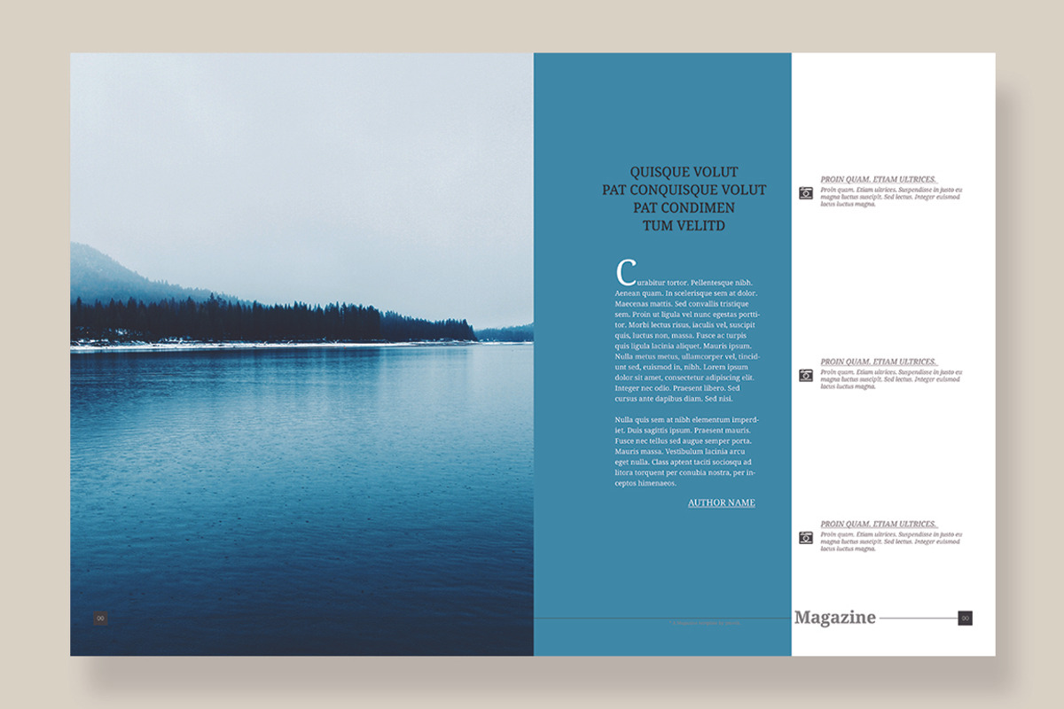Magazine Template 07, a Magazine Template by pmvch (Photo 7 of 12)