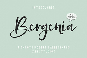 Bergenia Script FONT DUO