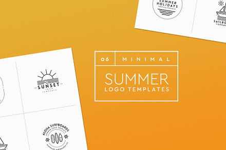 Minimal Summer Logo Templates