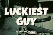 Luckiest Guy Pro, a Sans Serif Font by Stiggy & Sands (Thumbnail 1 of 9)