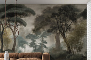 Hand drawn old century forest wallpa, a Wallpaper Graphic by Muzi pear studio (Thumbnail 11 of 11)